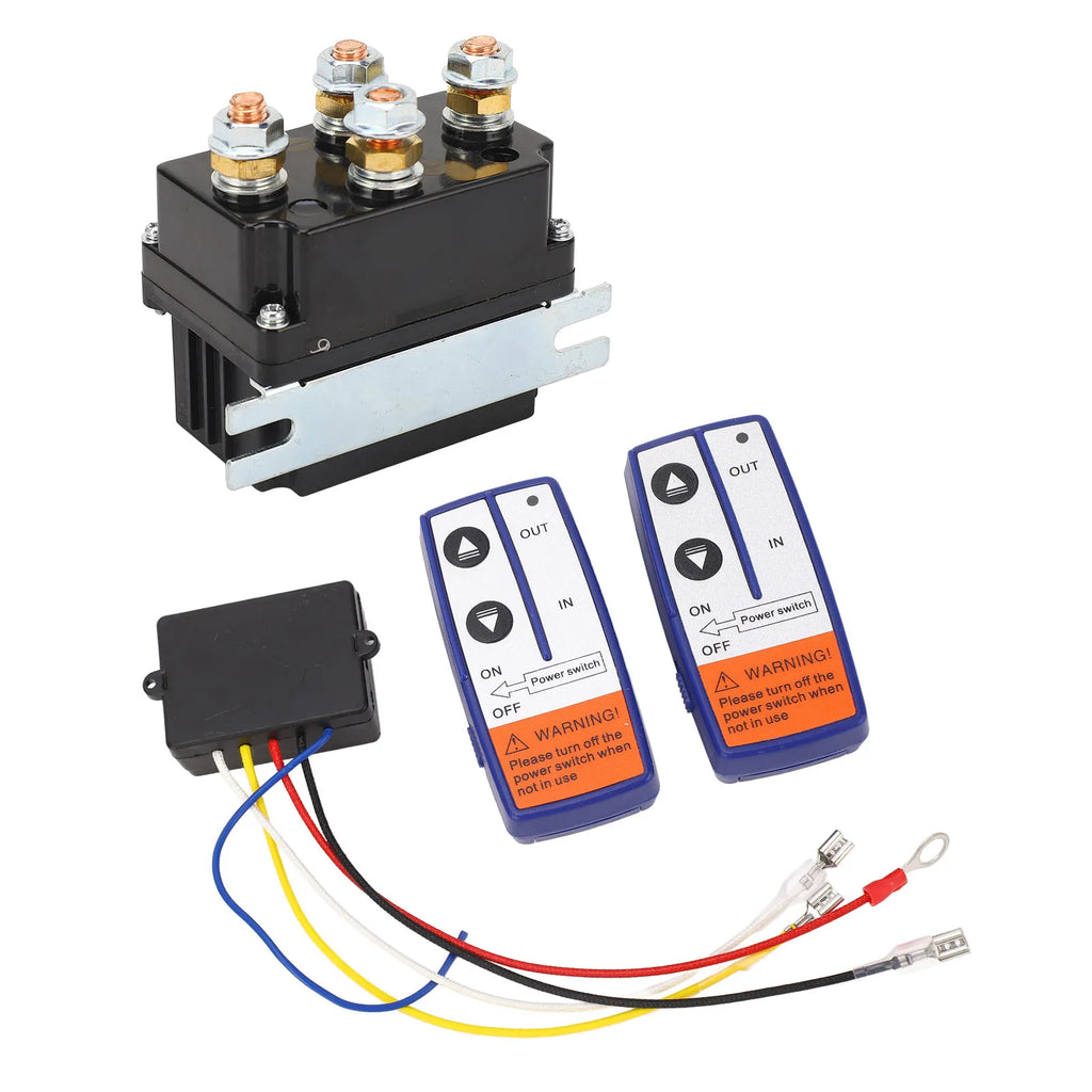 12V 500A Winch Relay Kit Remote Control Winch Relay Contactor Switch for ATV Snowmobile Mowers