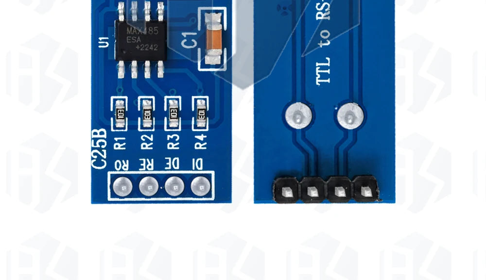 MAX485 RS485 Transceiver Module - 3.3V/5V TTL to EIA/TIA-485 Converter with Auto Direction Control