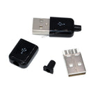 10Pcs USB Connectors Type B/Micro/Mini/USB2.0 Male Female Assembly Adapter DIY Soldering Repair Data Charging Plug Socket