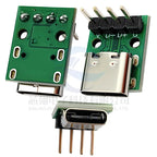 TYPE-C Female Base with Fixed Plate Charging Data Interface USB3.1 Turn the Test Board into 2.54MM Socket