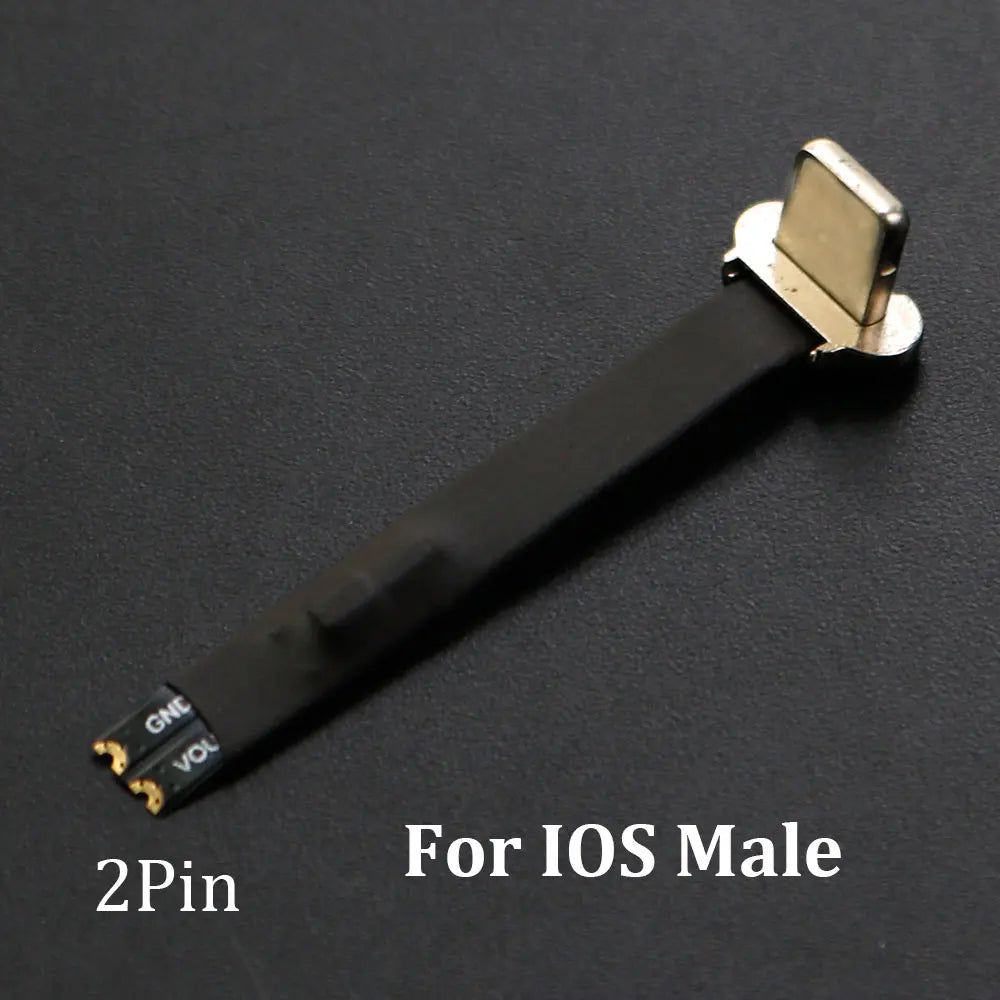 Type-C Micro USB Connector FPC 2Pin 3Pin W/ Resistor R1 Soft Flat Cable Male Charging Cable Fast Charge Wire Extention For Phone