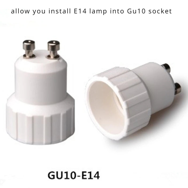 2pcs GU10 to E14 E12 GU10 MR16 G5.3 G9 E26/E27 CFL LED Light Socket Lamp Bub Base Holder Converter Adapter