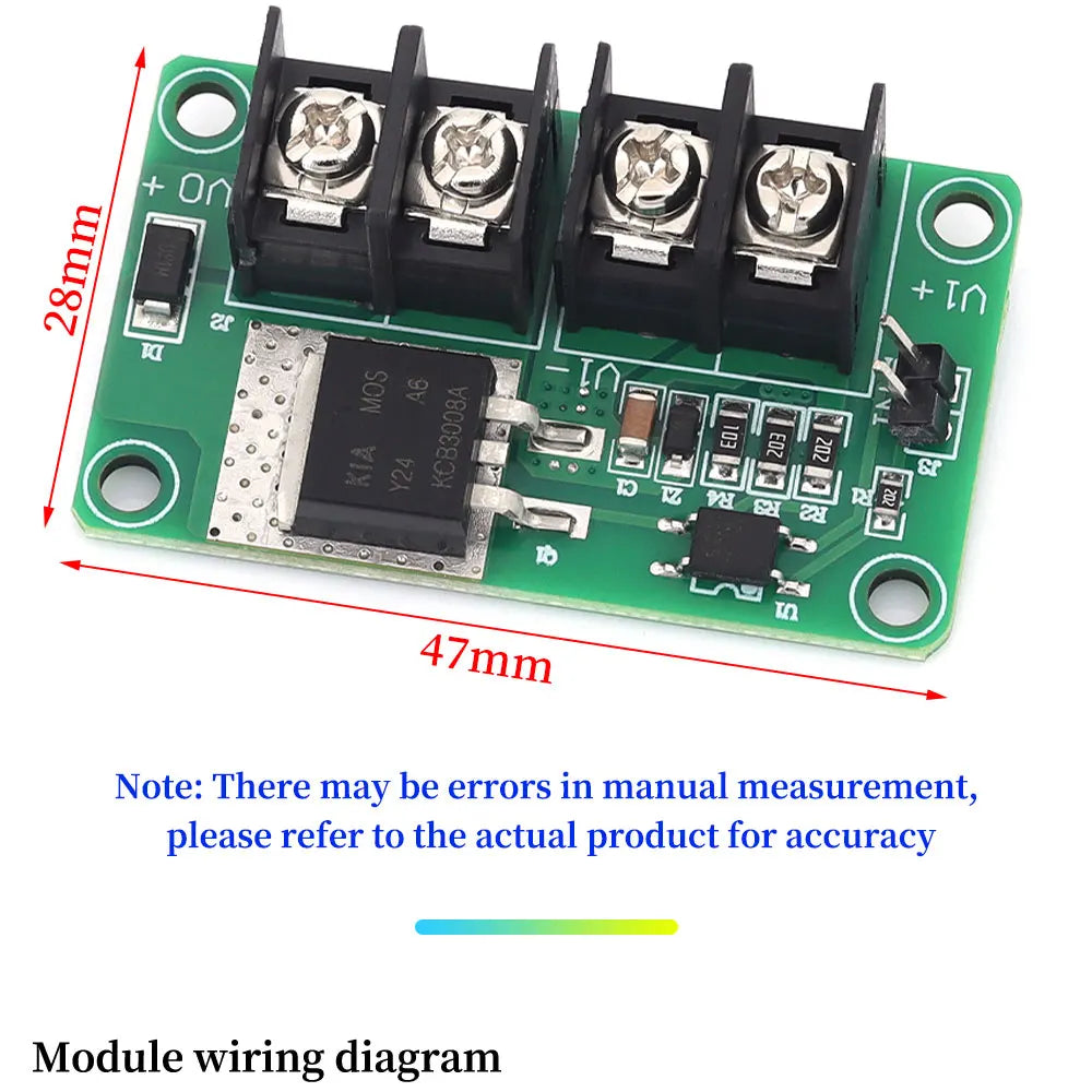 1/5/10Pcs DC3.3-24V 8A MOS Tube Isolation Drive Module with Optocoupler Isolation for Isolated MOSFET Switch Module