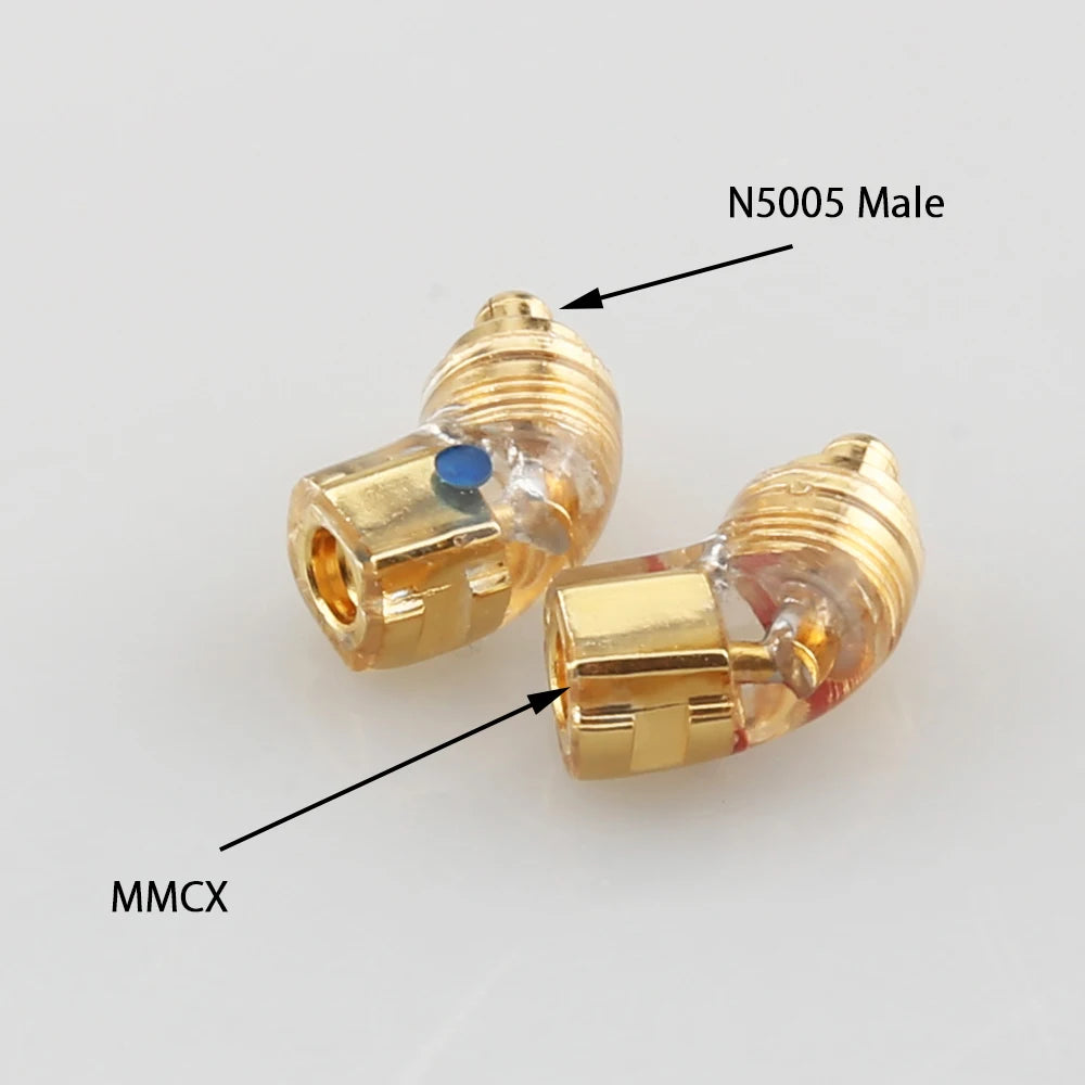 Earphone Jack Adpter MMCX 2Pin 0.78 Flat - 2Pin Groove Earphone Protector MMCX TO MMCX For N5005 IE300 IE600 IE900 5.0