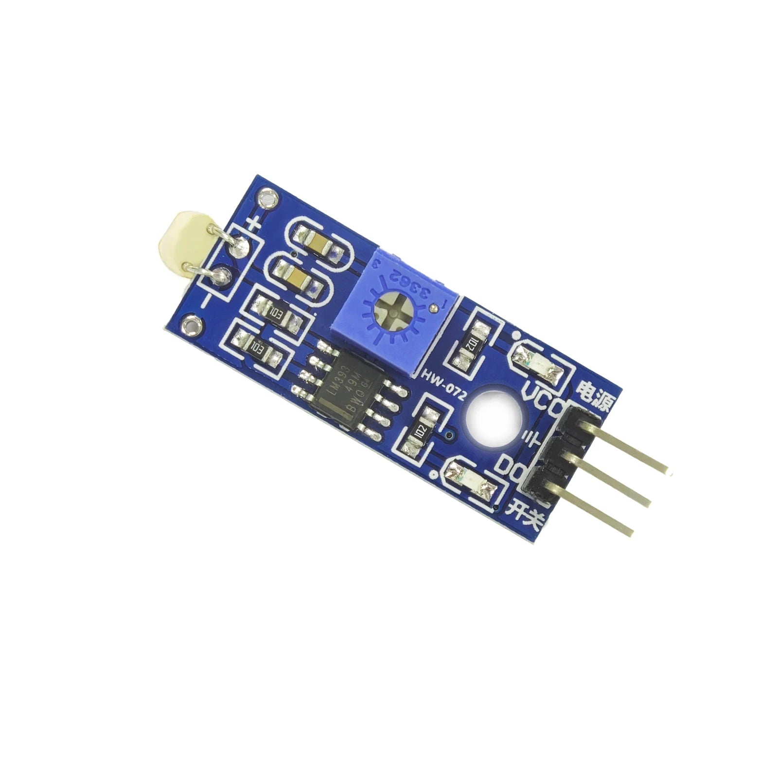 Photosensitive Sensor Module 5516 Photoresistor Sensor LDR Light Detection 3Pin 3.3V-5V for Arduino DIY Adjustable Robot