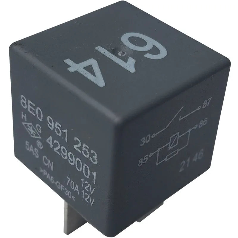 Genuine 8E0 951 253 8E0951253 No. 614 Parking Warm Air Fuel Pump Relay for Audi A4 A6L