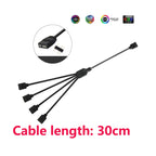 5V ARGB 3PIN Controller USB/SATA/Molex Power Interface For The 3-Pin Interface Of Iridescent Lights
