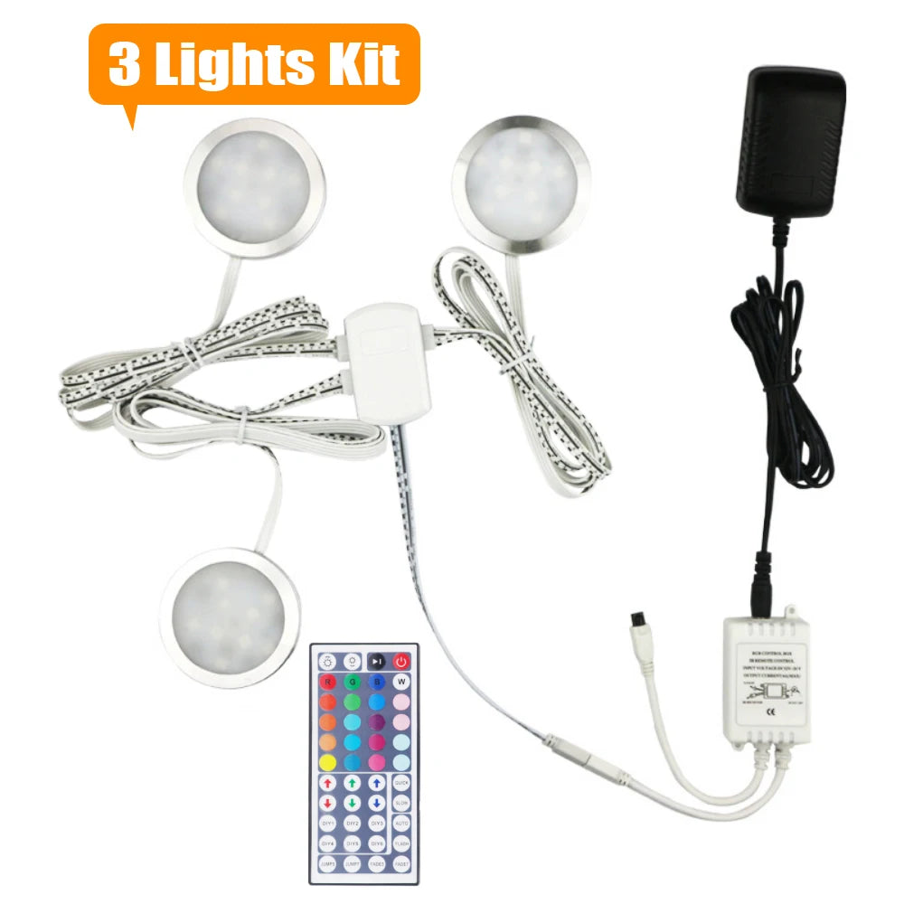 1 2 3 5 6 8 Lihgts RGB LED Cabinet Light 12V WiFi Bluetooth 24Key 44Key Remote Control Power Kit for Kitchen Wardrobe Lighting