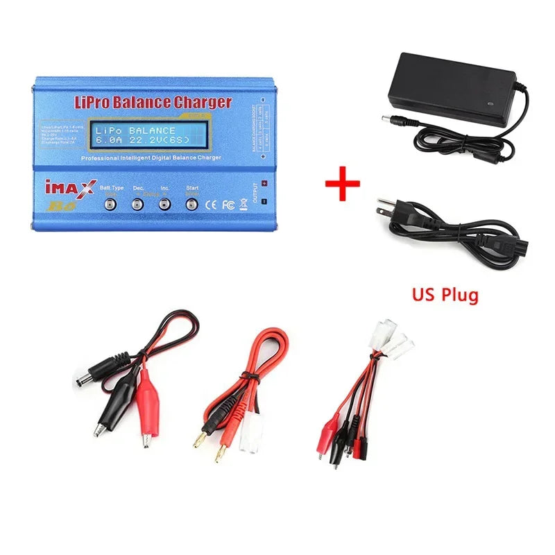 IMAX B6 80W Battery Charger Lipo NiMh Li-ion Ni-Cd Digital Lipro Balance Charger Discharger 1-6S for RC FPV Drone Airplane Car