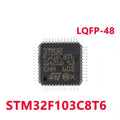1-5/PCS New STM32F103C8T6 STM32 F103C8T6 LQFP-48 Original 32-bit microcontroller - MCU In Stock