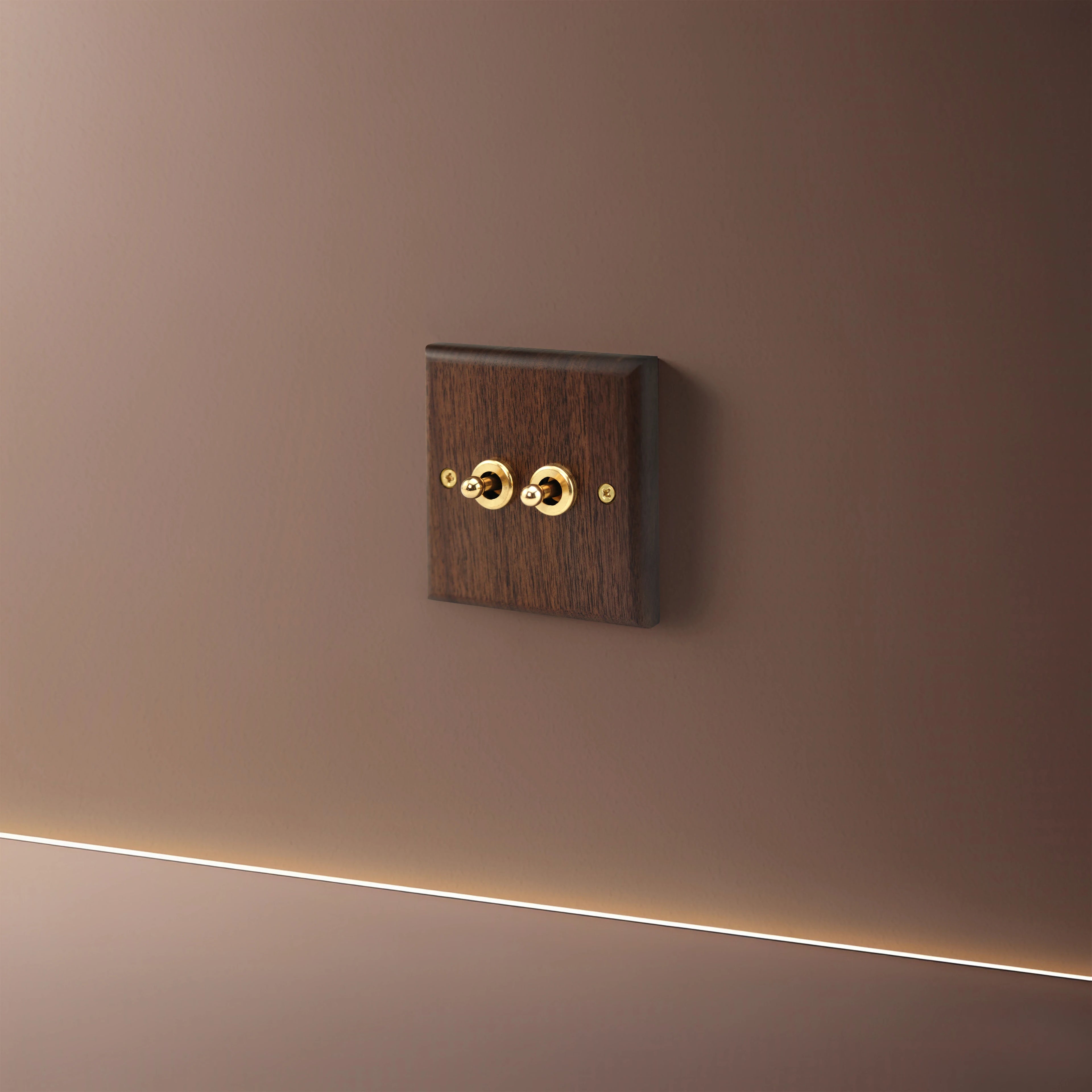 Avoir Retro Black Walnut Panel Toggle Switches USB Type C FR EU Socket Outlet Brass Lever Wall Light Switches Cat6 Rj45 For Home