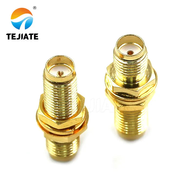 1PCS SMA Mother Seat Connector SMA Three Pairs of Internal and External Threads Hole Flange Socket Connector Insulation Expan