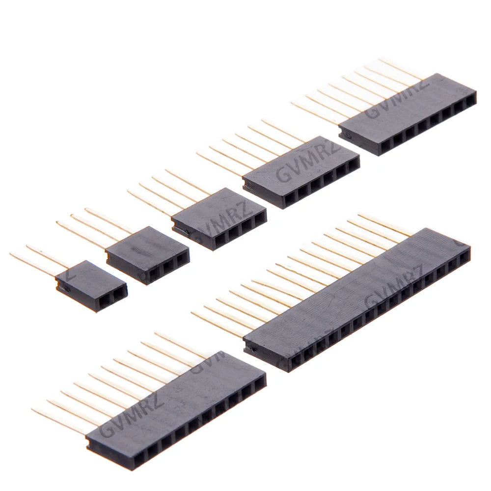 2/3/4/6/8/10/15 Pin 2.54 mm Stackable Long Legs Femal Header For Arduino Shield 4/6/8
