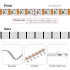 WS2812B RGB LED Light Strip 160 LEDs 2.7mm 5mm WS2812 Lights 0807 2020 Individually Addressable Smart Pixels Magic 5V 12V IP30