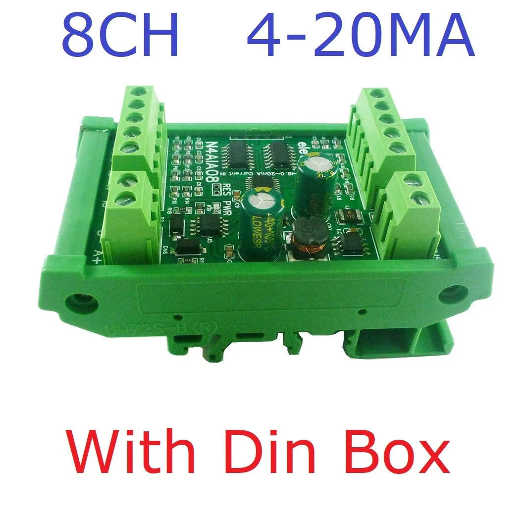 22CH 4-20MA Current & 2CH 0-30V Voltage Input RS485 AI Module 24CH 12-bit ADC Collector Board MODBUS RTU PLC IO