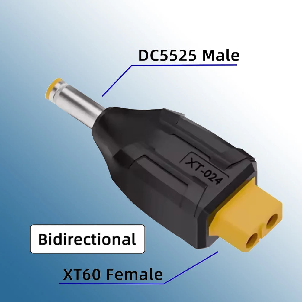 Type-c DC Male Female No Wire Connector Plug Adapter 55*25 5521 7406 7909 to XT60 Connector XT60 Male Female to EC5 Female Plug