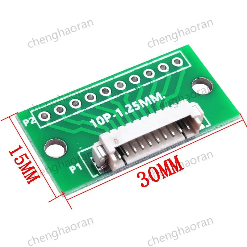 1/2/5/10pcs 1.25MM Pitch 4/6/8/10/12 FPC/FFC Adapter Connector 1.25 to 2.54 Circuit Board Horizontal Terminal Socket Test Board
