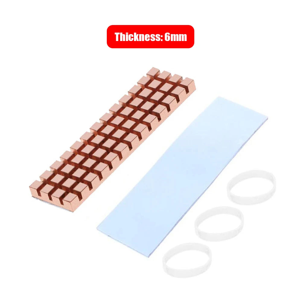 PC Notebook SSD Heat Sink PCI-E NVME NGFF M2 2280 Solid State Hard Disk Heatsink Computer Cooler Copper Radiator Accessories