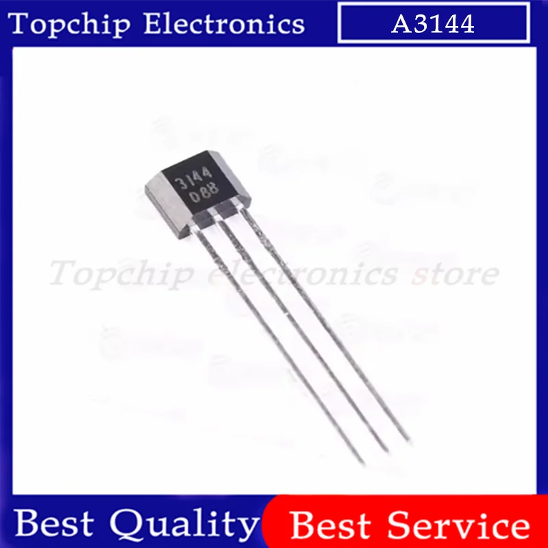 10-100pcs A3144 A3144E A3144EUA OH3144E 44E 3144 TO-92S Hall Effect Sensor