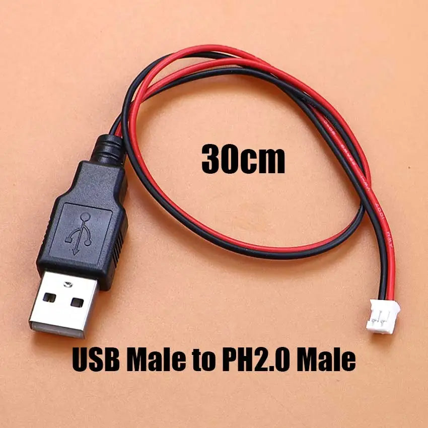 USB A 2.0 Male Female Plug to XH2.54 PH2.0 1.25 Du-Pont Terminal Wire Power Cord USB Adapter Extension Cable Touch Screen Cable