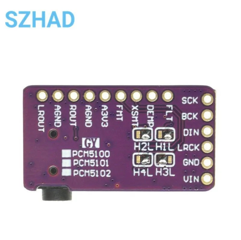 1-10PCS Interface I2S PCM5102A DAC Decoder GY-PCM5102 I2S Player Module For Raspberry Pi PHAT Format Board Digital PCM5102 Audio