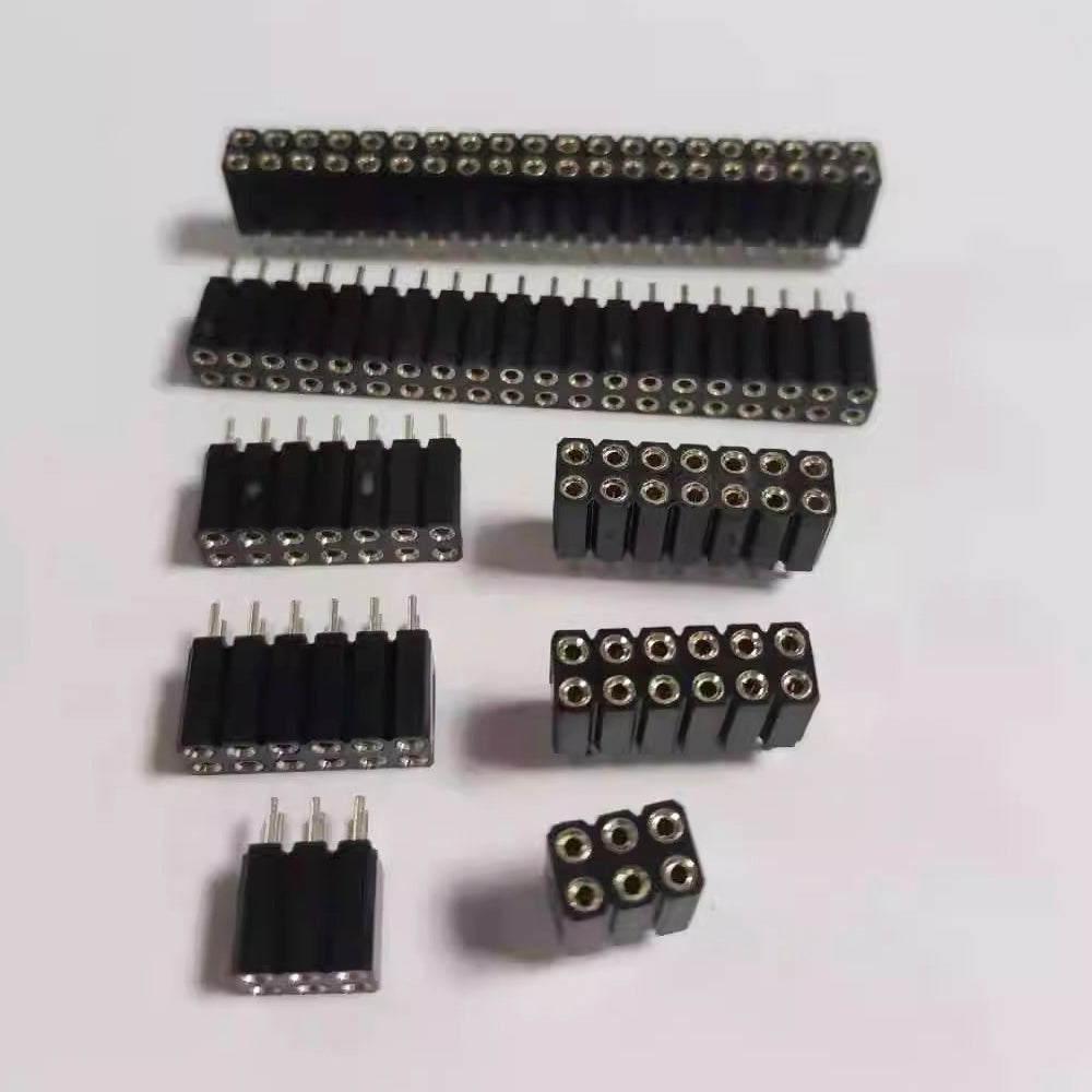 10pc 2.54mm PH7 Extra Insulation Dual 2x1-40P Single 1X1-40P PCB IC Crystal Transistor Round Hole Socket Connector Female Header