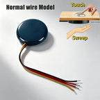 Sweep Dimmer Sensor Penetrating Switch 12V Wood Panel Touch Switch LED Dimmable Touch Sensing Hidden for Wood Furniture Lighting