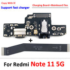 NEW USB Charging Port Dock Board Connector Main FPC Motherboard Flex Cable For Xiaomi Redmi Note 9 10 7 Pro 10S 11 4G 5G 8 fast