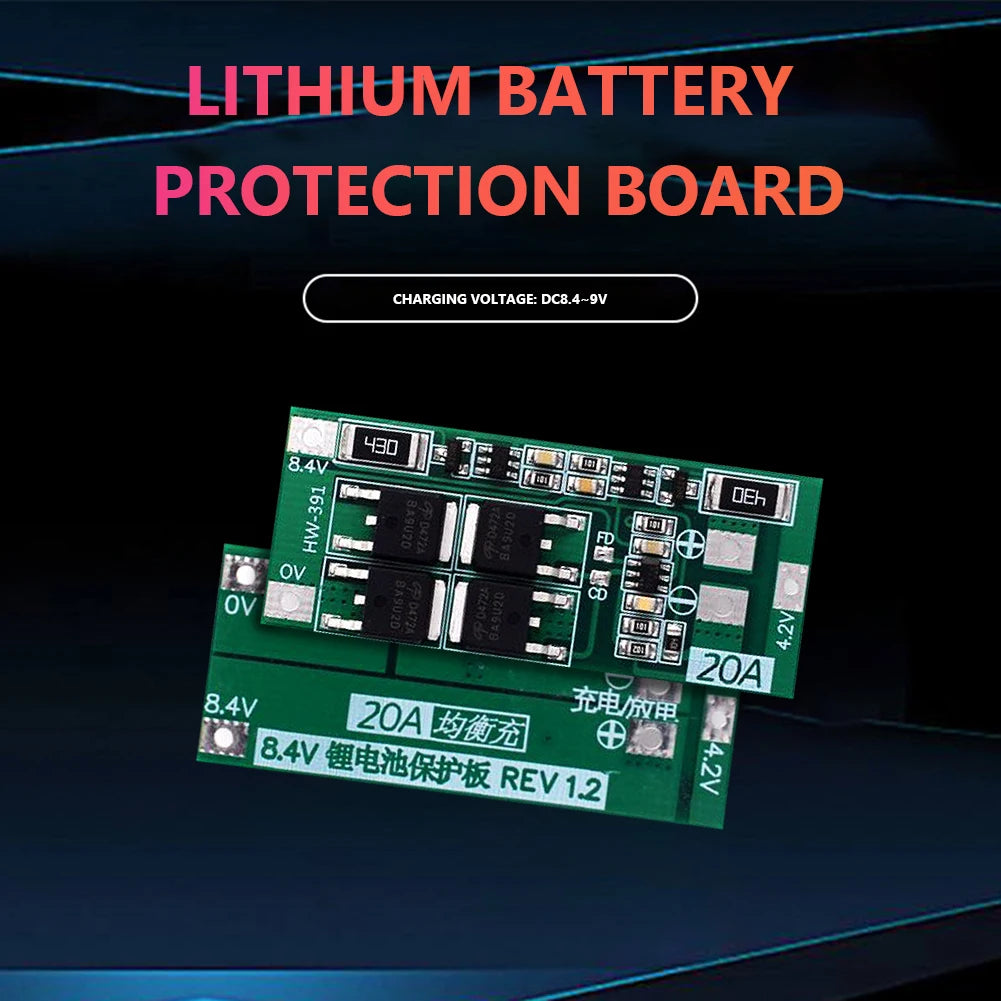1-10PCS Charging Board Charger Module HW-391 2S 20A Lithium Battery Protection Board 18650 BMS Board Module Balance
