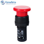 EB2 Big Red Green Push Button Switch On Off Latching Momentary Switch Large Mushroom Head Enter Button without Fixation 5A