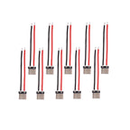 10Pcs Micro USB Type-C 2Pin Horizontal 2P Simple Soldered Female Plug-in Board Quick Charging Connector