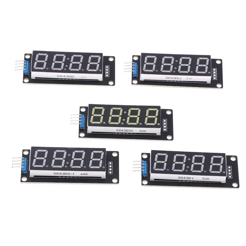 Y-1 Piece 0.56" 4-Digit LED Display Module TM1637 7-Segment Digital Tube for Arduino Electronic Clock Display Board