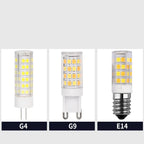 1 Pcs Highlight G9 E14 LED Lamp Bulb AC 220V 15W 7W 9W 12W SMD2835 3000K 4000K 6000K Switch Control No Flicker Ceramic Lights