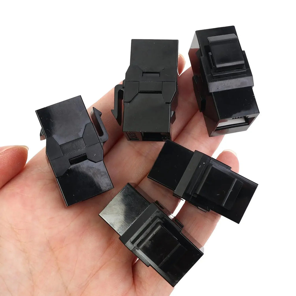 Universal Straight-Through RJ45 Cat6 CAT6A Keystone Module Extender Adapter Coupler Plug CAT6a RJ45 Inline Coupler Keystone Jack