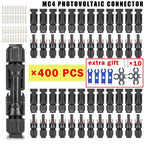 600/400/200/100/40/20/10 Pcs Photovoltaic Solar Connector Kit 1000V 30A Panel Solor Connectors for PV/MC Cable 2.5/4/6mm2