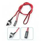 50/65cm PC Power On/Off & Reset Button Cable with LED Indicator, 1PCS Computer Mainboard Switch Connector