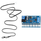 RS485 NTC Thermistor Temperature Sensor Module -20℃ To +125℃ 7-Channel Modbus Rtu Remote Acquisition Monitoring Module for PLC