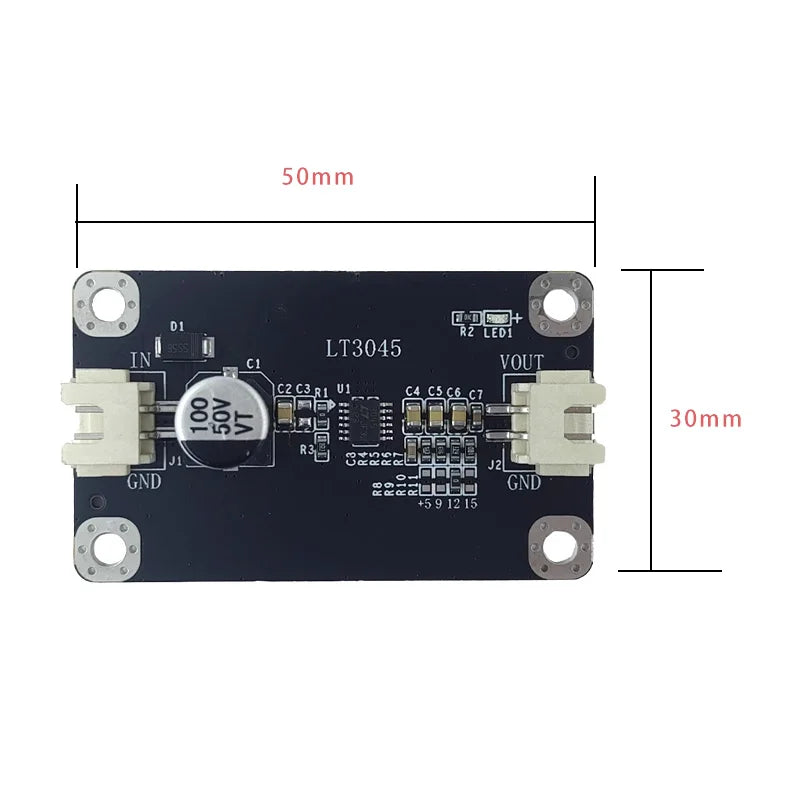 LT3045 High Performance LDO Module, Single-Supply DC Linear Regulator Module, Ultra-Low Ripple & Noise RF Power Supply Module