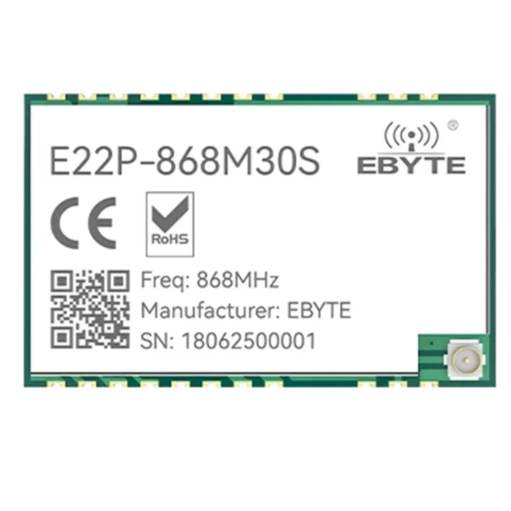 EBYTE SX1262 Lora Spread Spectrum E22P Series Wireless Module Built-In PA+LNA+SWA ESD Protection 30Dbm 12KM SPI 868Mhz