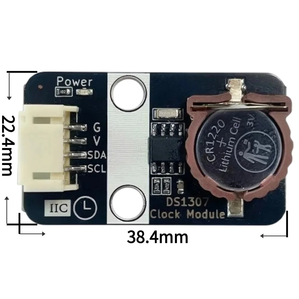 DS1307 RTC Module Replace DS1302 DS3231 with CR2032 Battery Holder LEGO Brick Shell Arduino ESP32 Raspberry Pi Microbit Clock
