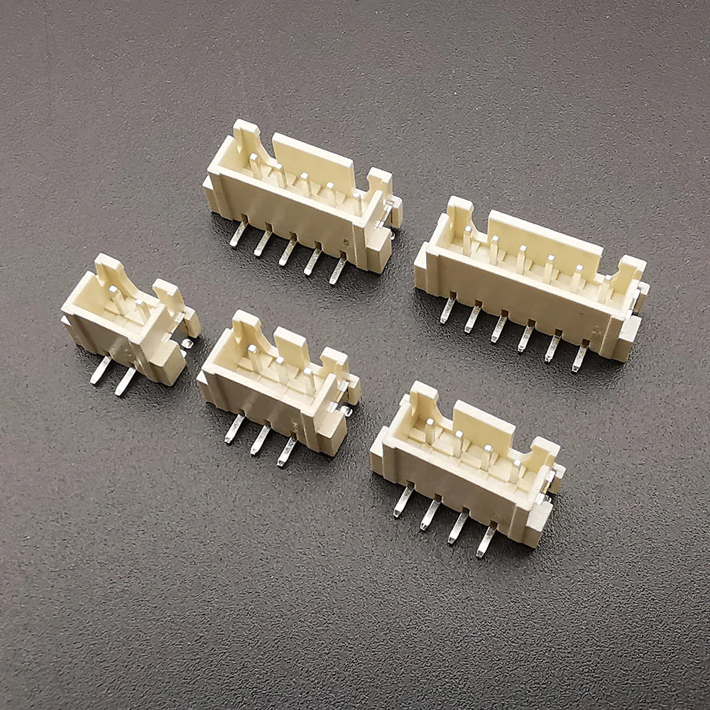 50Pcs JST PH2.0mm XH2.54mm 2/3/4/5/6Pin Horizontal Paste Vertical Patch Pin Holder SMT Connector 2.0MM 2.54MM Pitch Male SMD