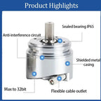 2026  Rs485 Ip65 Encoder SM39 8mm Absolute Encoder Single-turn Multi-turn Hollow Shaft Optical Encoder