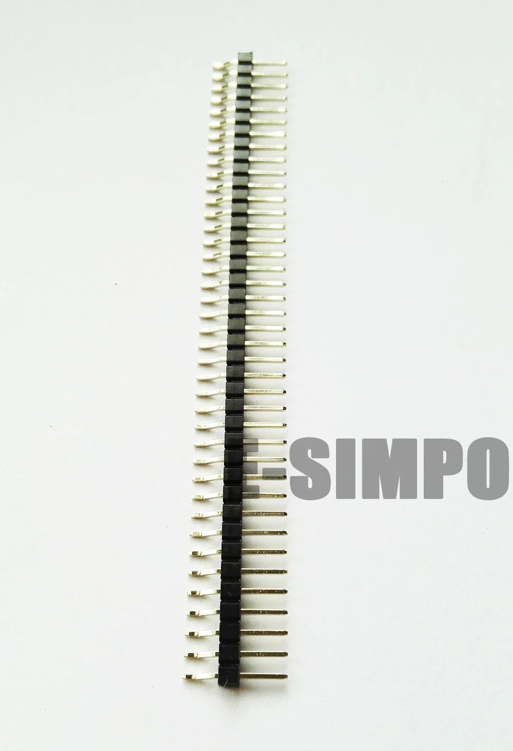 5pcs 2.0mm Right Angle SMD Single Row 1X40P Dual 2X40P Breakable Right Angle SMT Gold-plated RA Horizontal SMT Male Pin Header