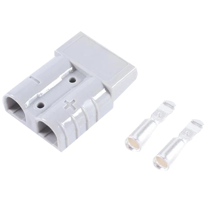 Hot Selling-10Pcs For Anderson Plug Connector 50A 600V 6AWG Silver Plated Solid Copper Terminal AC/DC Power Tools,10Pcs For Ande