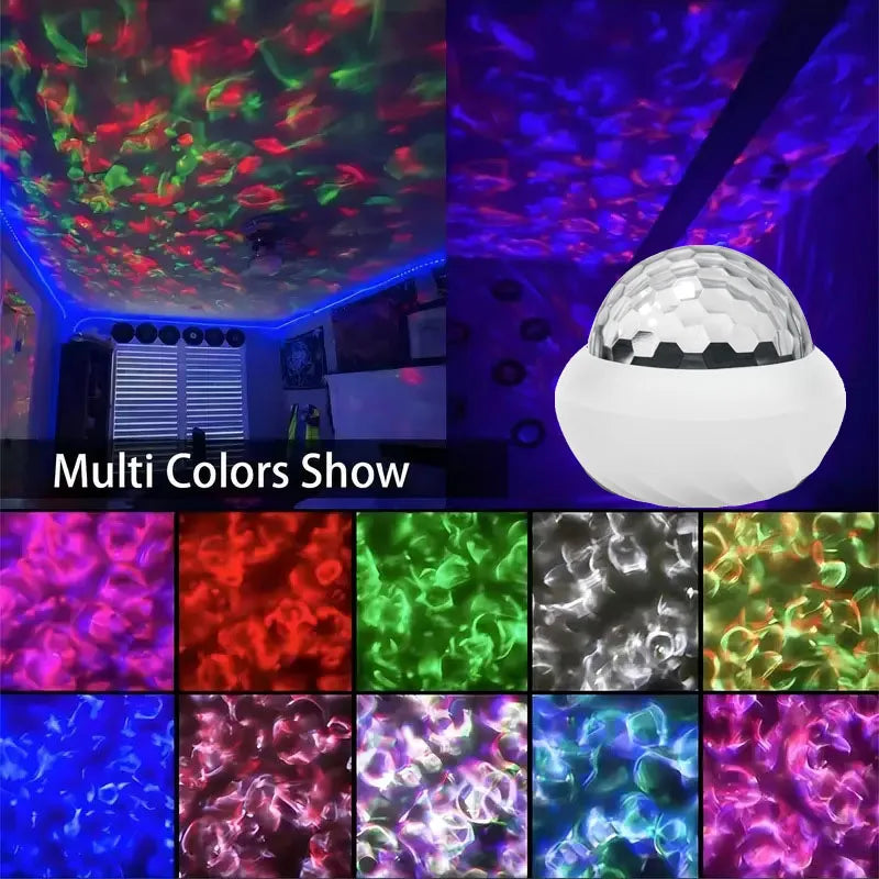 RGB Projection Night Lights Aurora Starry Northern Light Projector Atmosphere Lamp USB Plug Remote Control for Room Party Decor