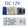 Bistable Self-locking Flip-Flop Latch Switch Board DC 5V 12V 24V Magnetic Latching Relay Module for Arduino ESP32