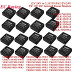 DC-DC Isolated Converter Power Supply Module 5W DC 12V 48V to 15V/5V/12V 24V to 5V/12V HLK-5D2405/5D1205/5D1212/5D1215/5D2412