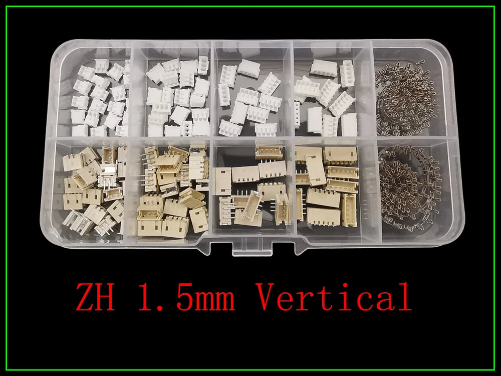 1Box SH 1.0/JST 1.25mm/ZH 1.5mm/PH 2.0mm/SM/SYP/XH 2.54mm/VH 3.96mm Pitch Male Female Housing Terminal Pin Header Wire Connector