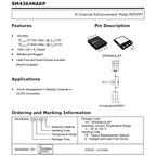 SM4336N SM4337 SM4364A SM4365N SM4370 SM4373NA SM4377N SM4378 4503NH 4504NH 4508NH N-Channel Enhancement Power Transistor MOSFET