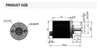 Magnetic Encoder E6A2 2504 CWZ3E CWZ3C CW3E 100 200 360 500 600 800 1000 1024PR 1200PR Magnetic Incremental Rotary Encode